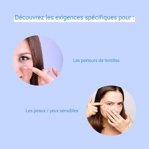 Les porteurs de lentilles et les peaux sensibles ont des exigences particulières auxquelles Eye Care Cosmetics répond parfaitement ! 

Les porteurs de lentilles ont des besoins spécifiques pour les soins et le maquillage. 
Les produits sont adaptés et conçus pour ne pas altérer les lentilles de contact. 
Nous utilisons des pigments et non des colorants pour éviter les risques de coloration des lentilles.
Ils respectent également les tissus de la Sphère oculaires pour éviter le dessèchement, les picotements. 

Les peaux sensibles ont très souvent un déficit de la fonction barrière de la peau qui est nécessaire pour combattre les agressions extérieures. C’est elle qui prévient habituellement les rougeurs, les sensations de brûlures, les démangeaisons… 
Cette altération de la barrière facilite la pénétration des substances potentiellement irritantes. 

Eye care Cosmetics est formulée pour les yeux / peaux sensibles ou porteurs de lentilles. 

#eyecarecosmetics #porteursdelentilles #peauxsensibles #yeuxsensibles #exigences #besoins #specifiques #produits #eyecare #adaptés
